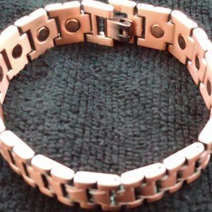 Men's copper link bracelet